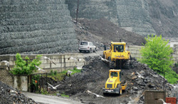 Обрушение трассы и подпорных стен в Приморском крае